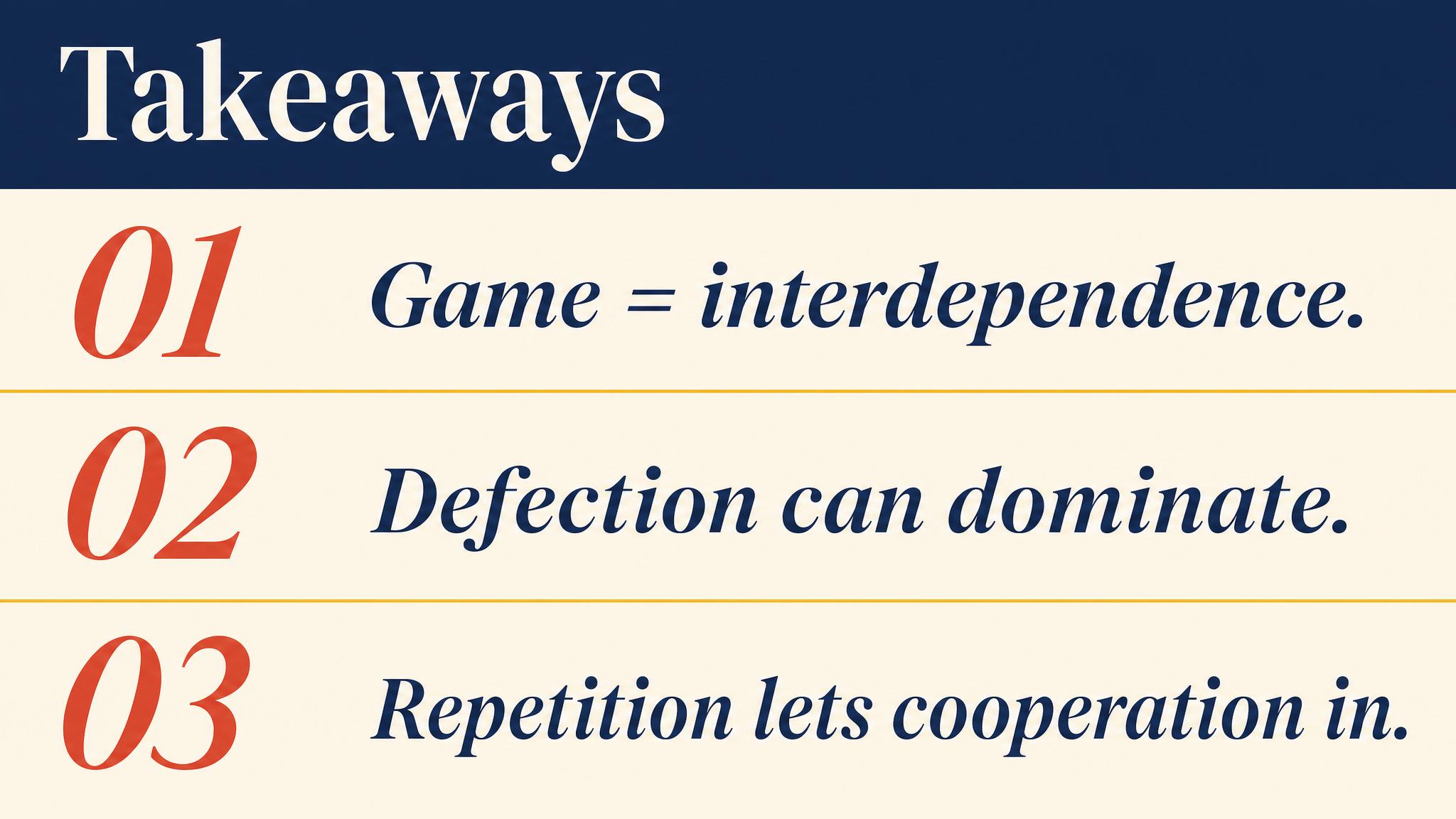 Takeaways