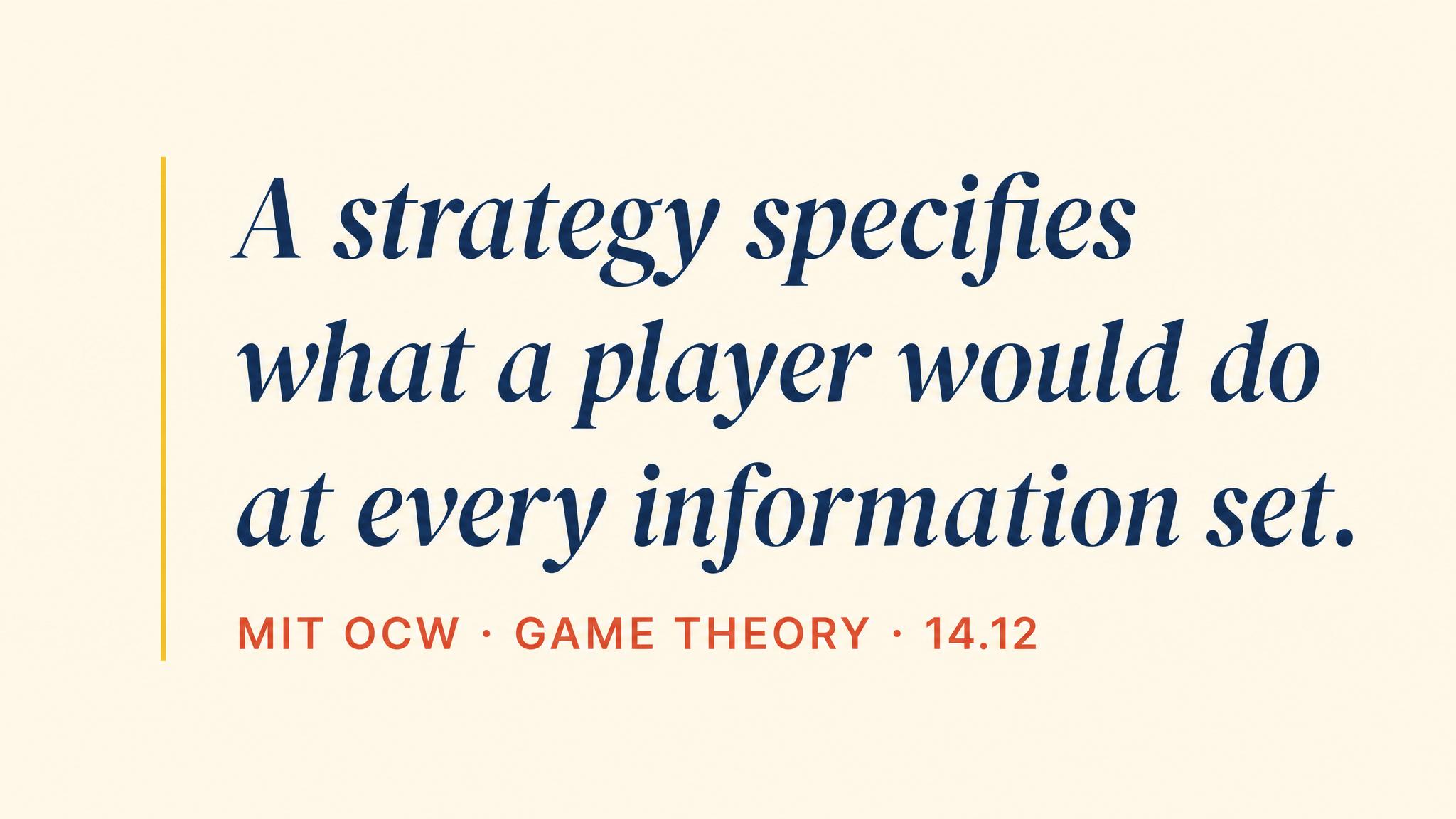 MIT OCW — Strategies Cover Everything