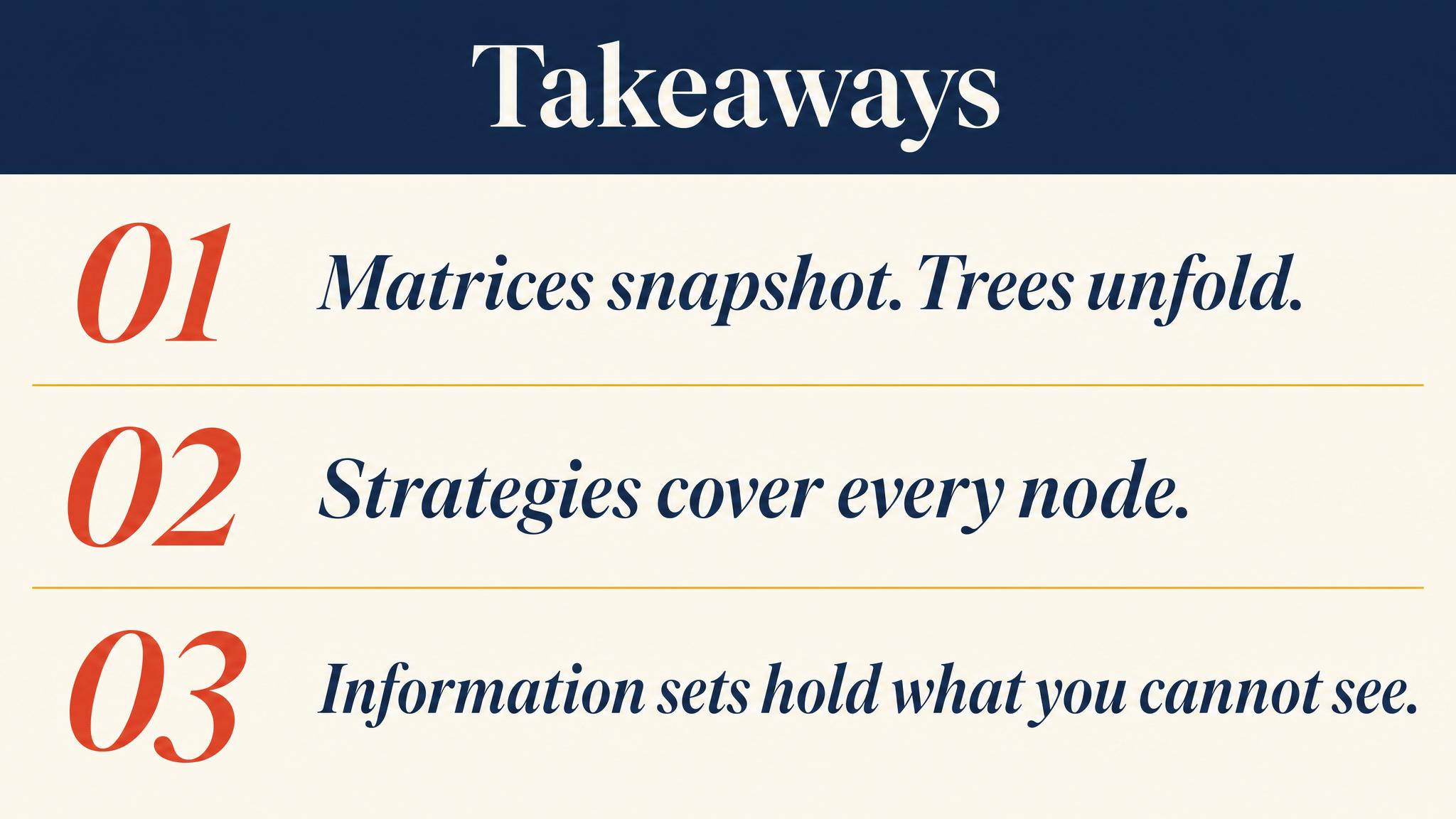 Takeaways