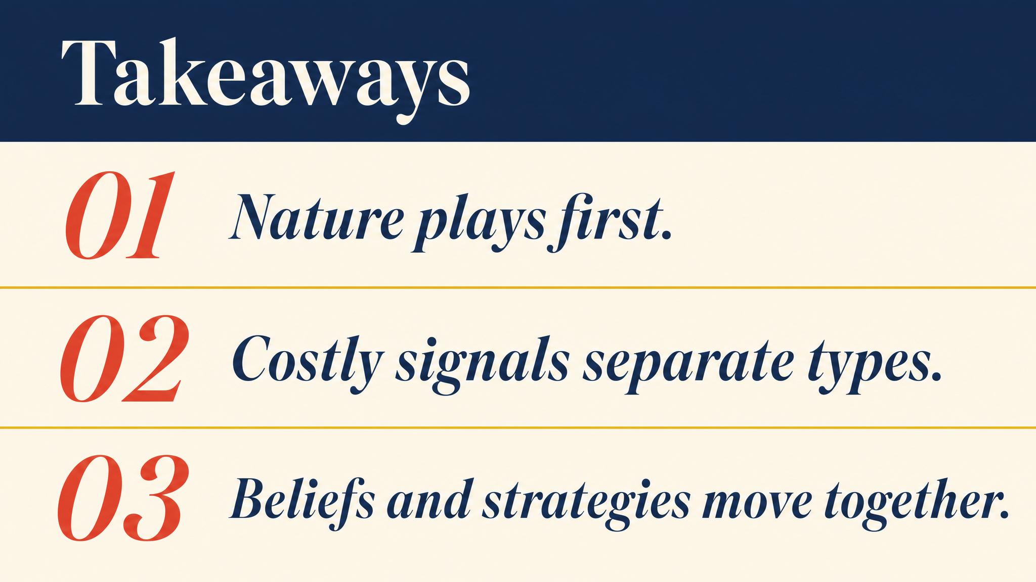 Takeaways