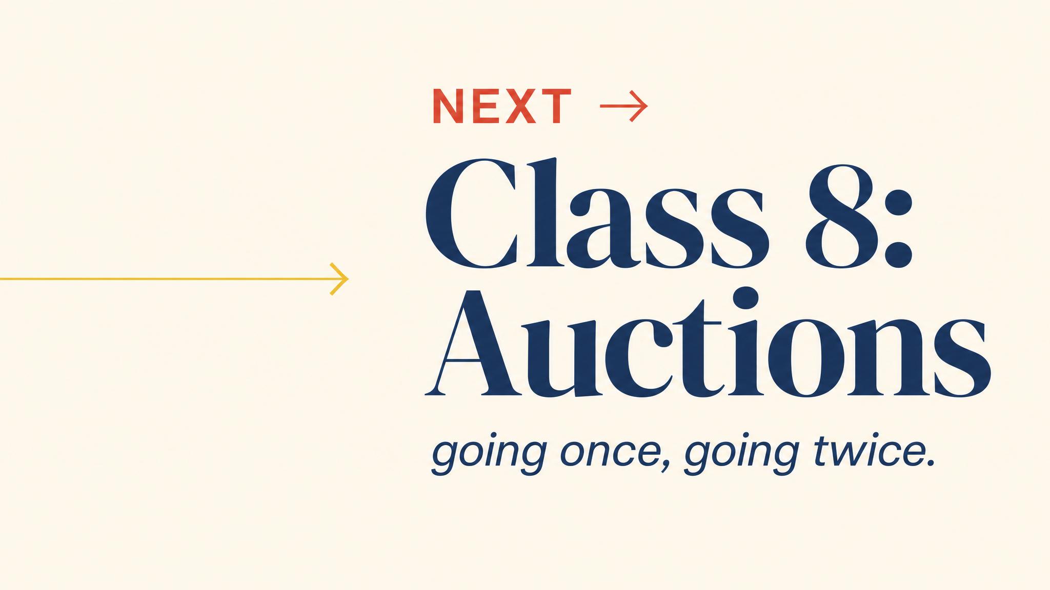 Closing — to Auctions