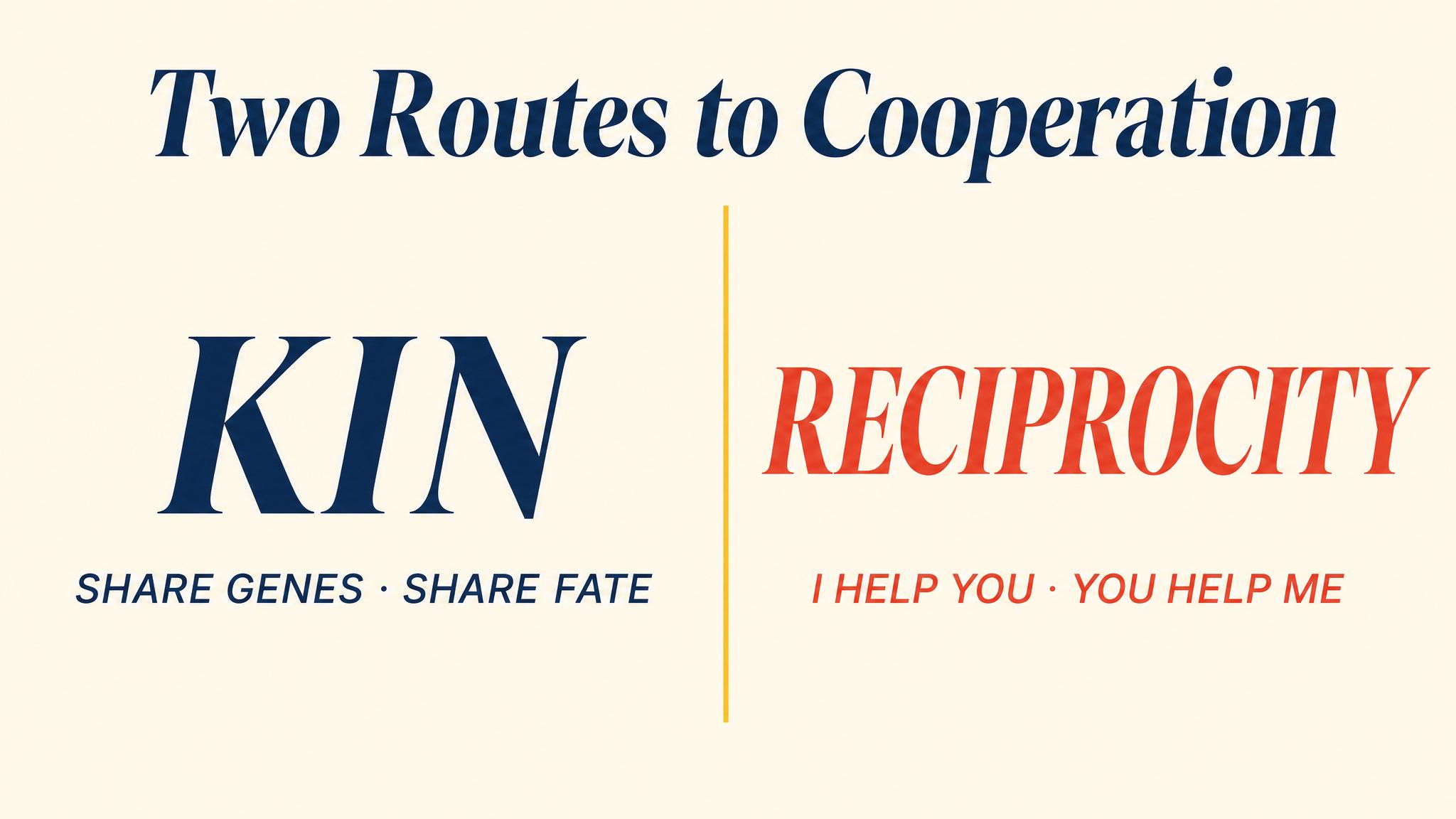 Two Routes to Cooperation