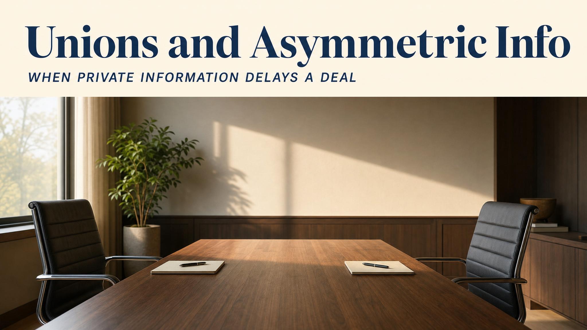 Unions and Asymmetric Info