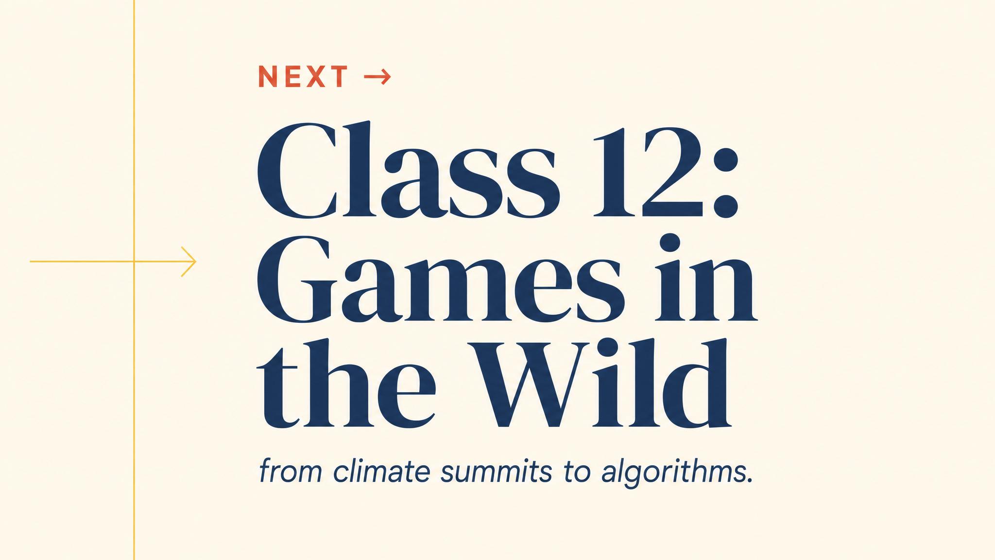 Closing — to Games in the Wild