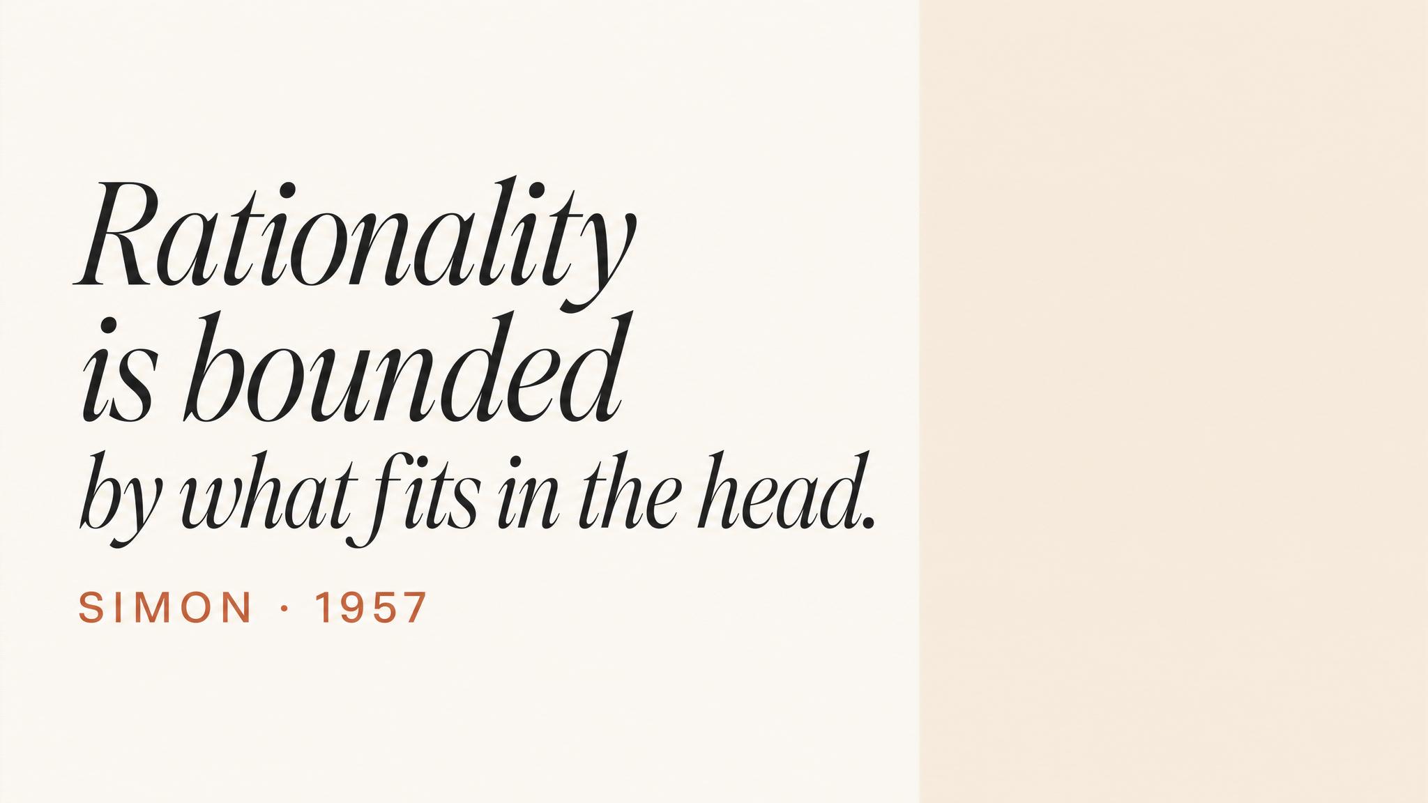 Bounded rationality