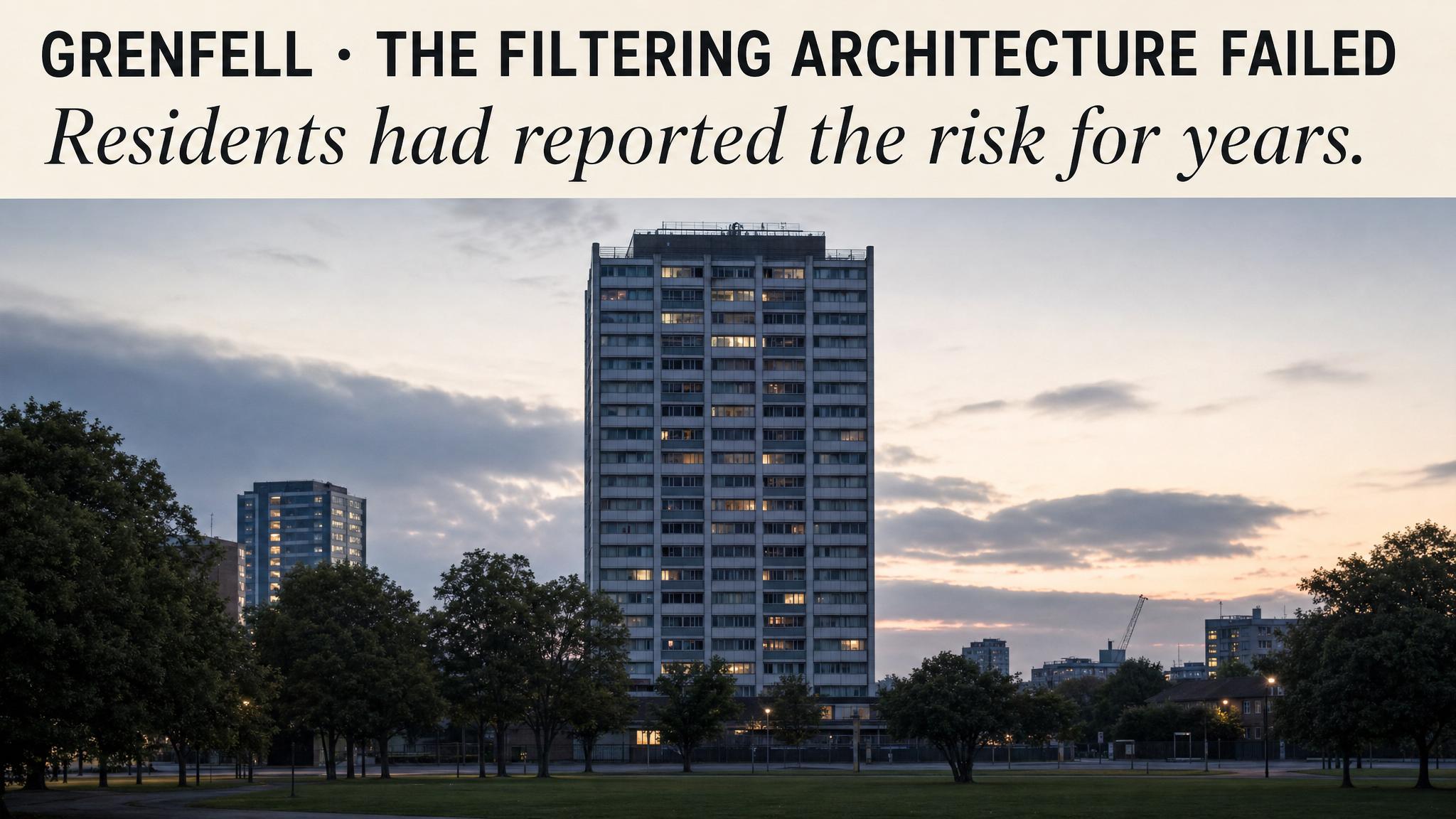 Grenfell — the filtering architecture failed