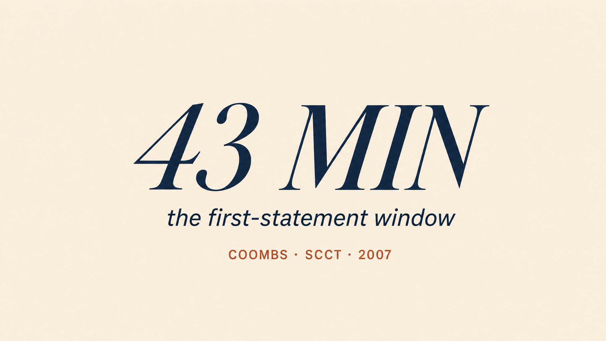 Forty-three minutes