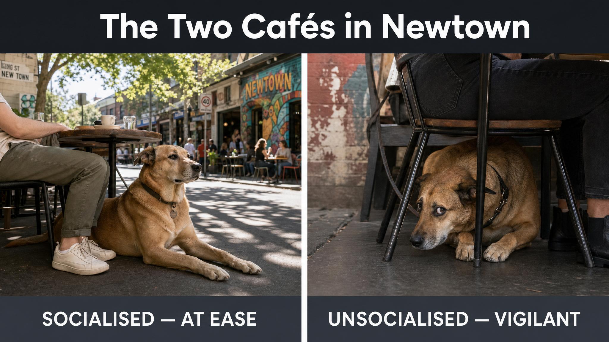 The Two Cafés in Newtown