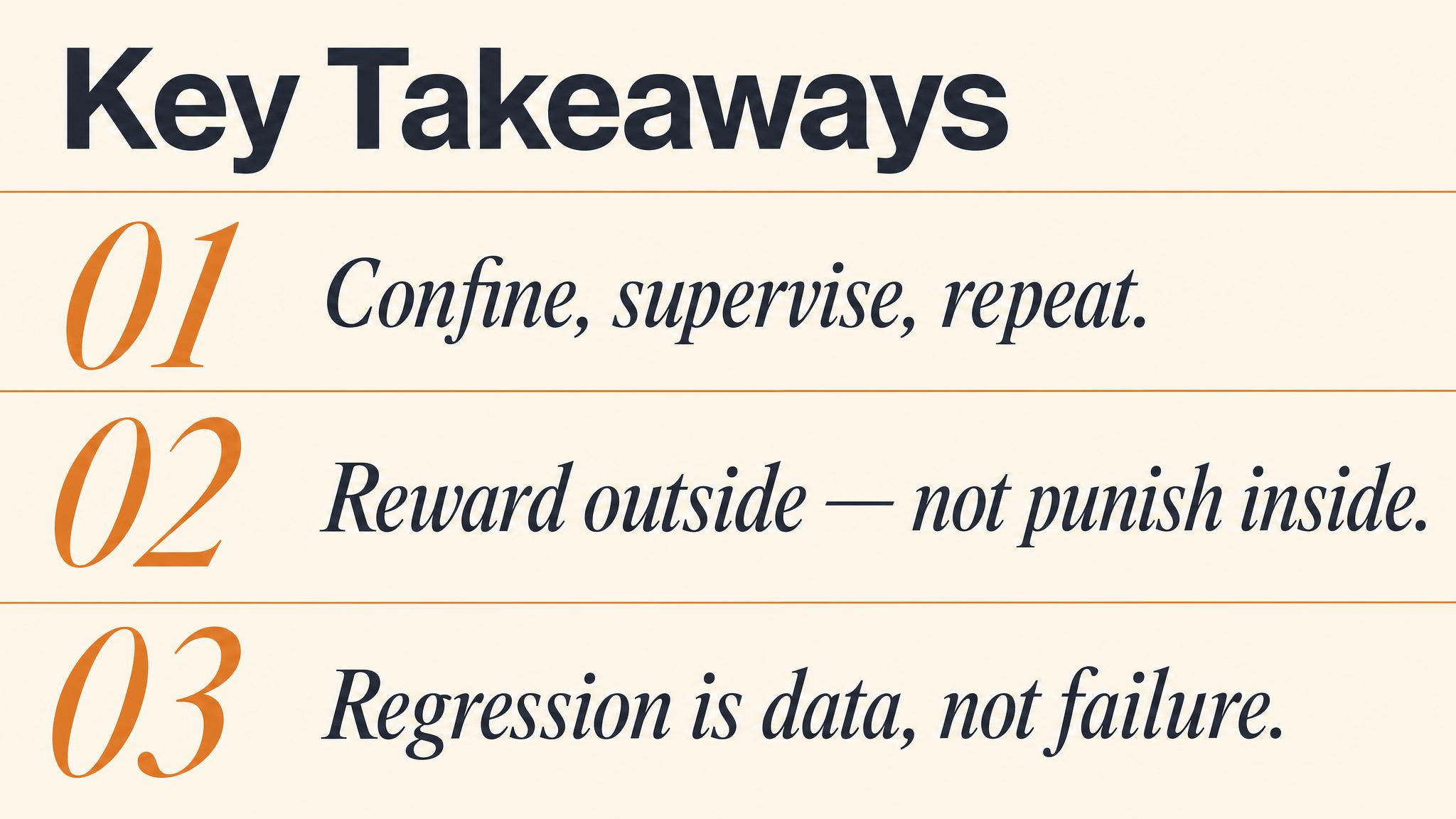 Key takeaways