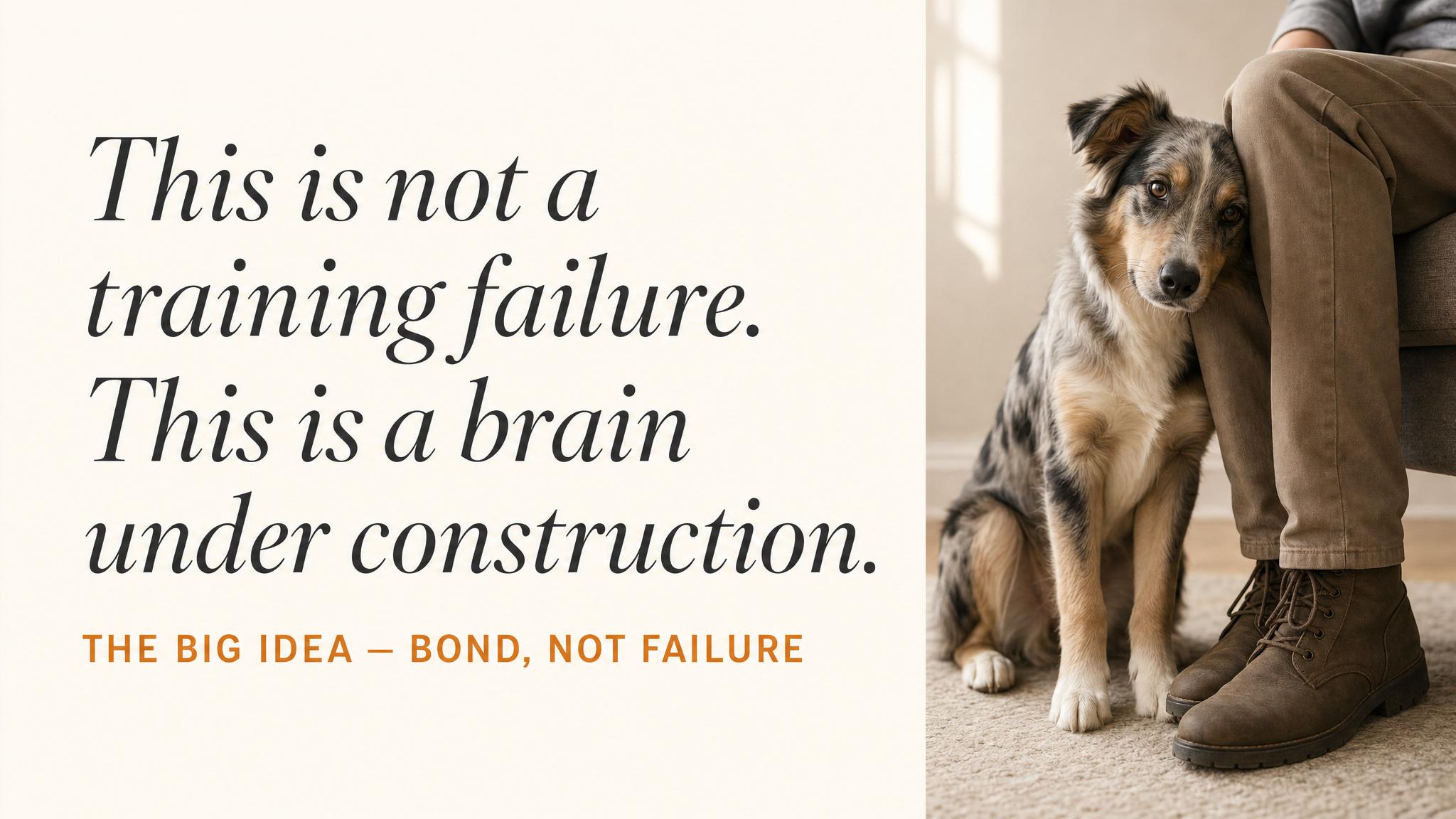 The Big Idea — Bond, Not Failure
