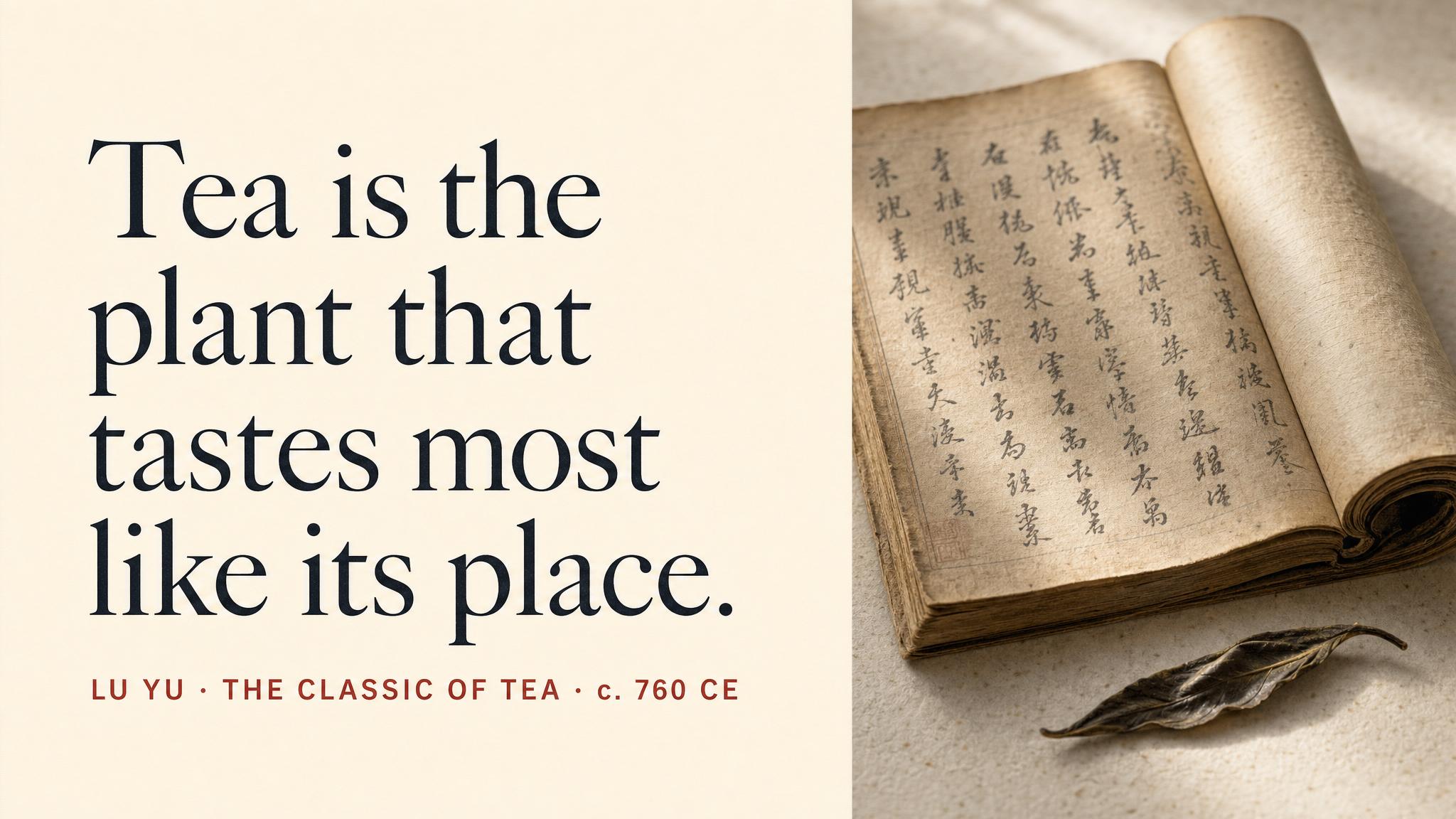 Lu Yu — The Classic of Tea, c. 760 CE