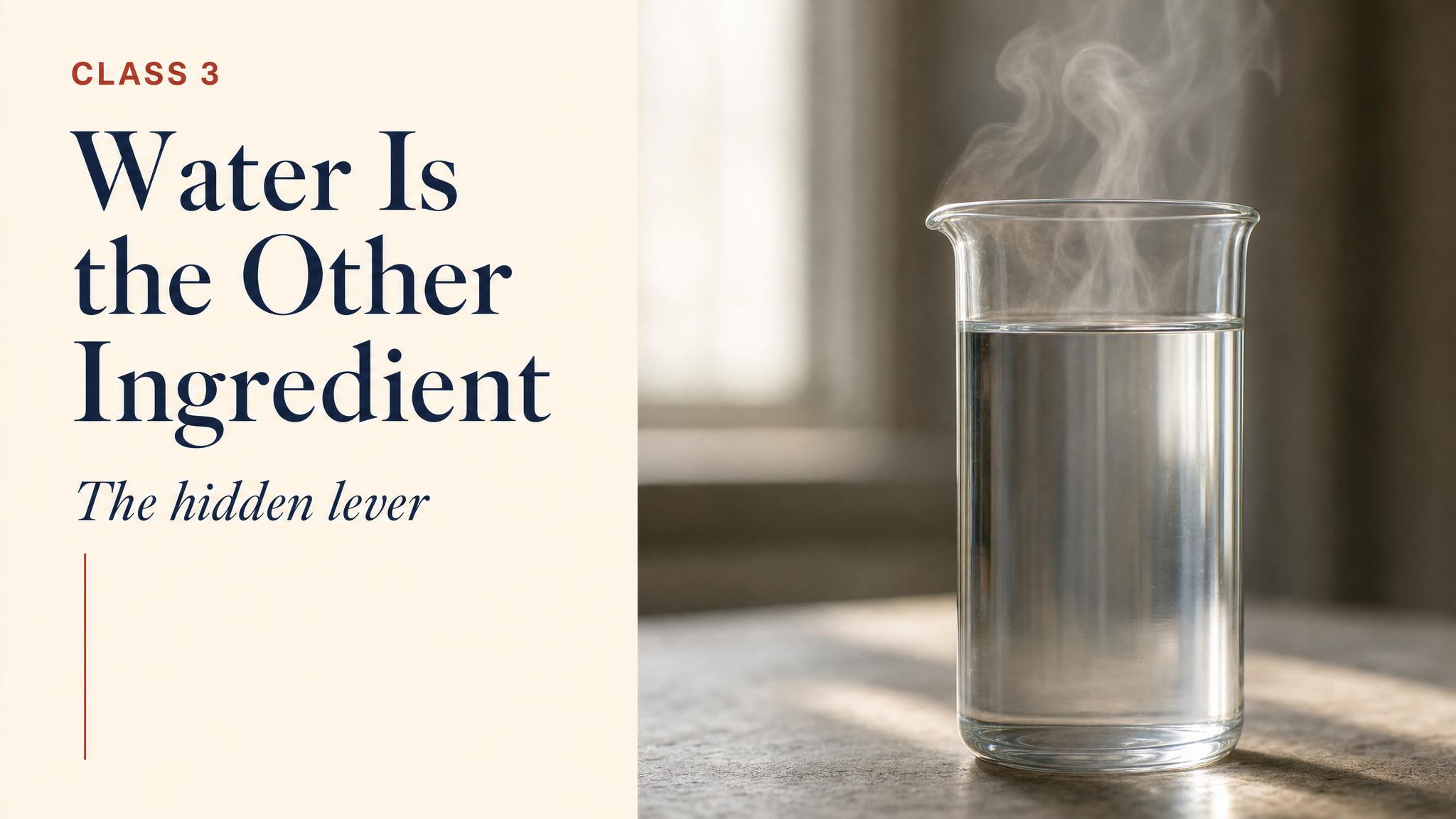 Title — Water Is the Other Ingredient