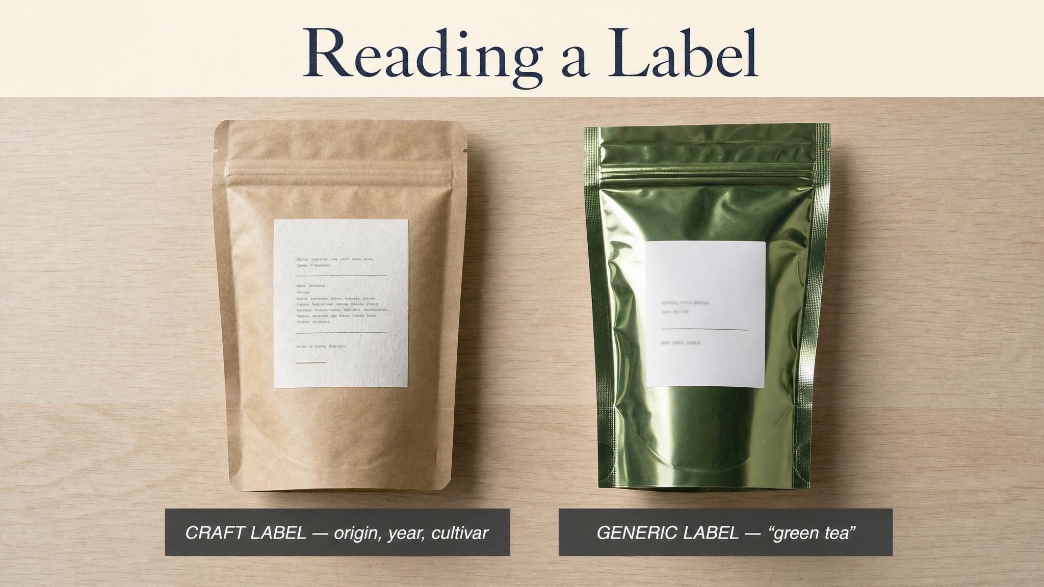 Reading a label