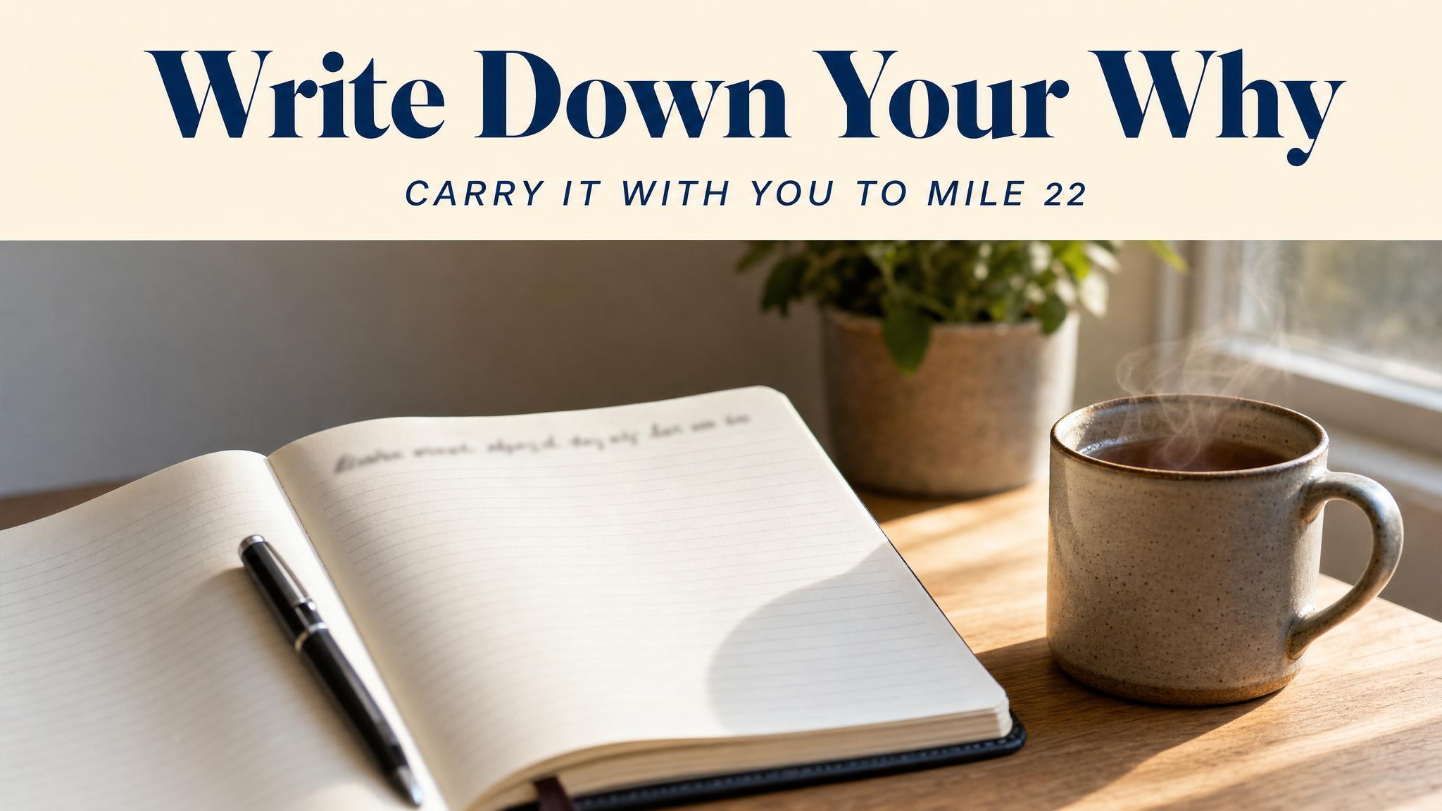 Write down your why