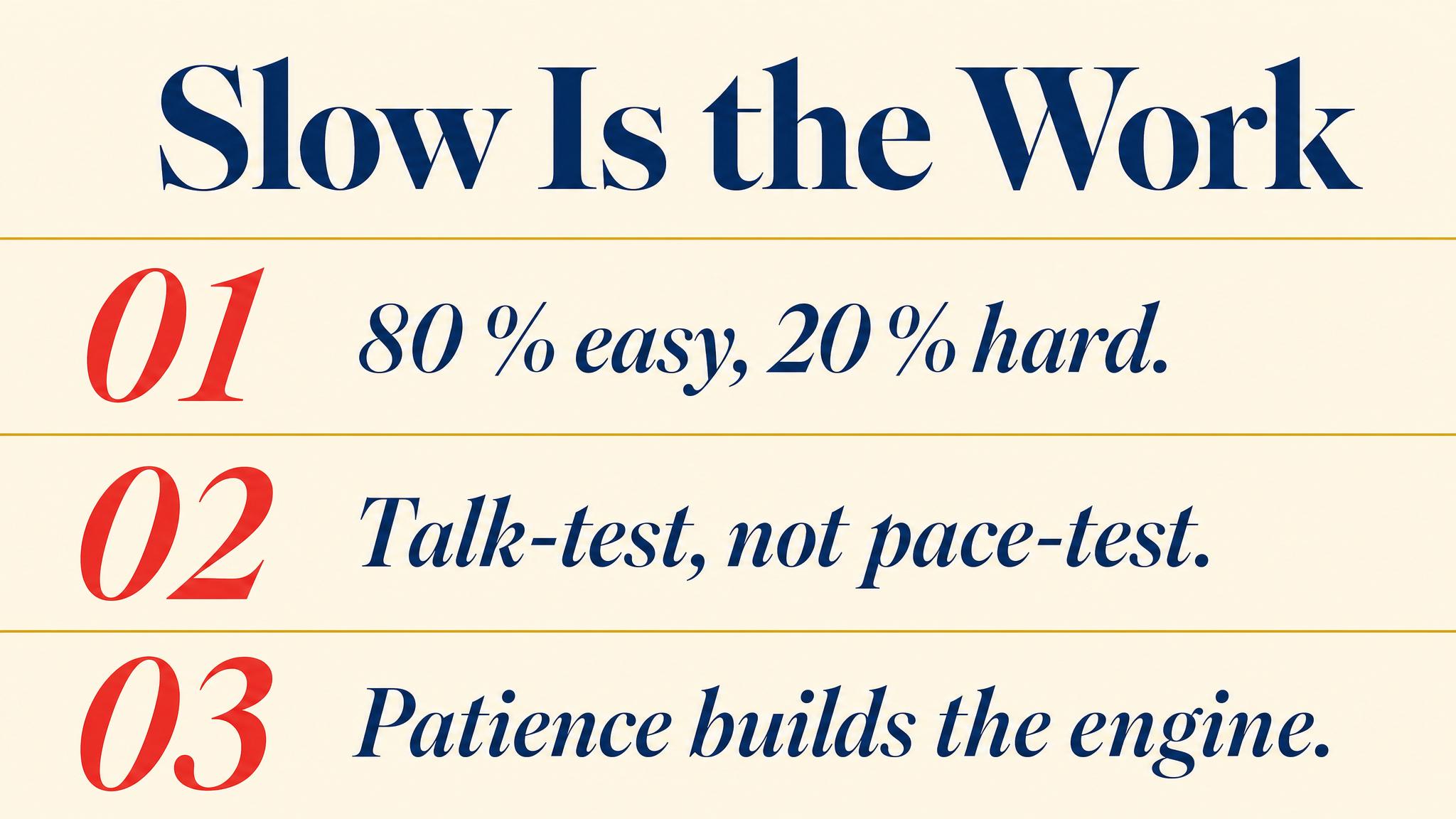 Takeaways — slow is the work