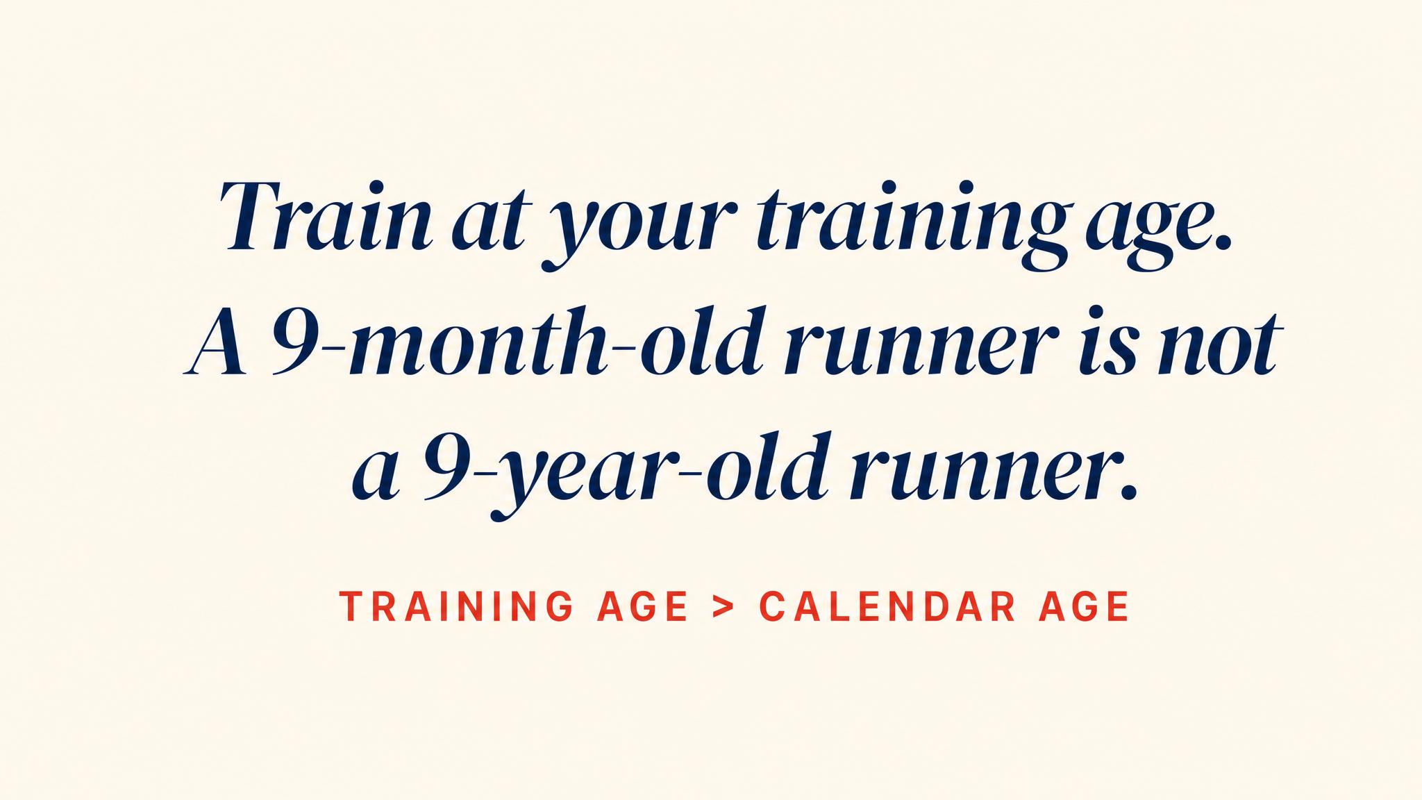 Training age