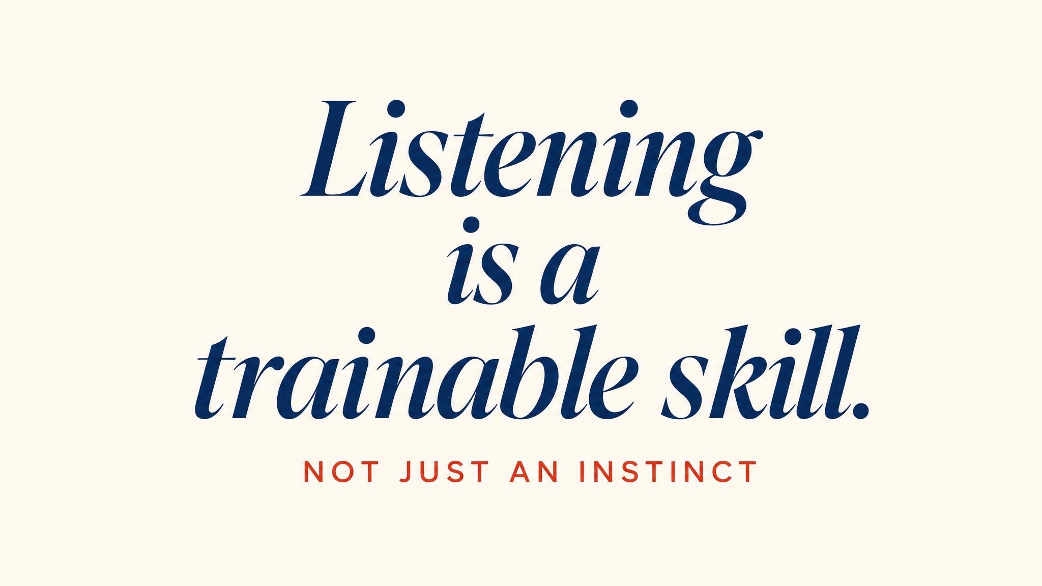 Quote — Listen as a skill