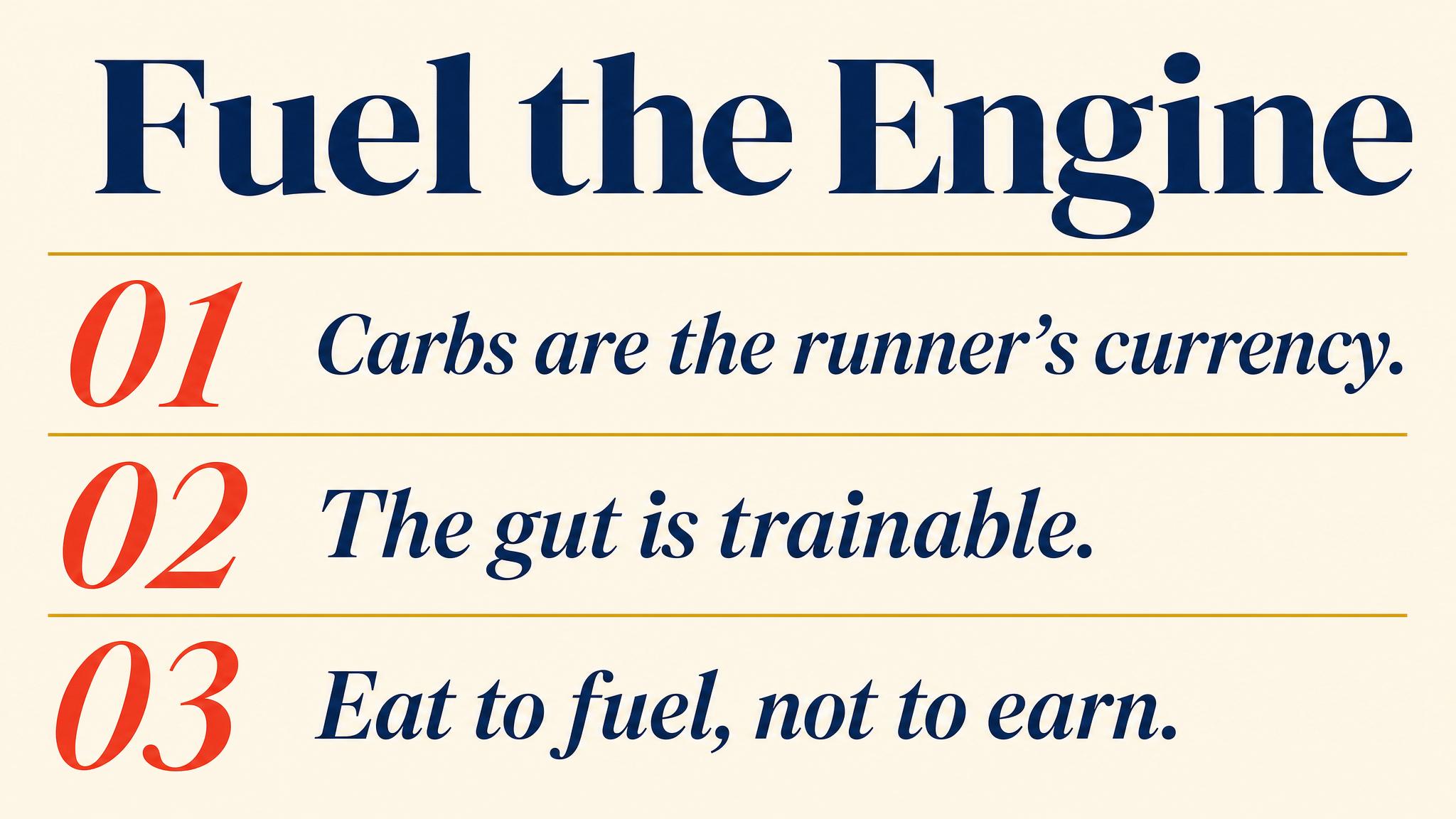 Takeaways — fuel the engine
