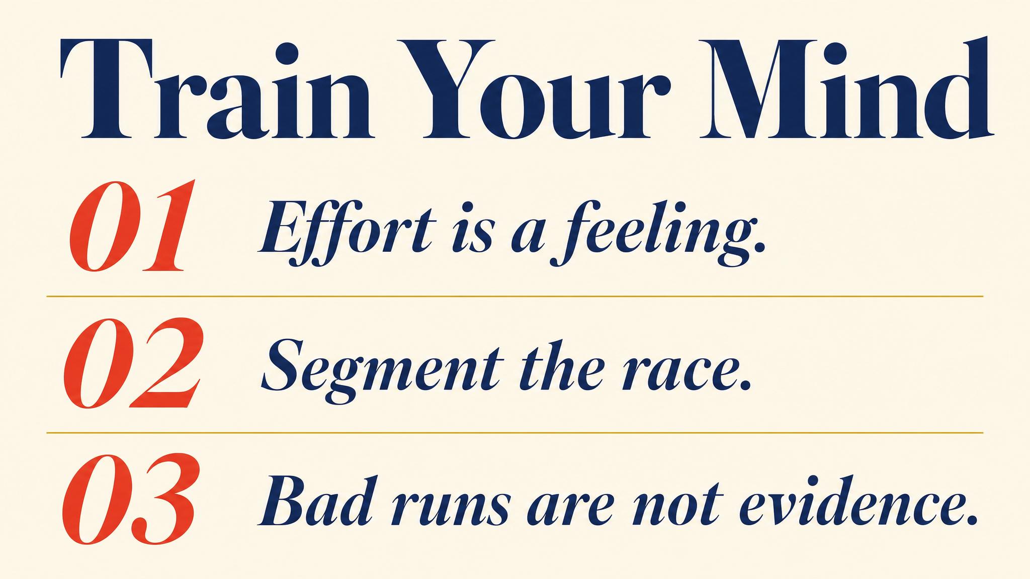 Takeaways — train your mind