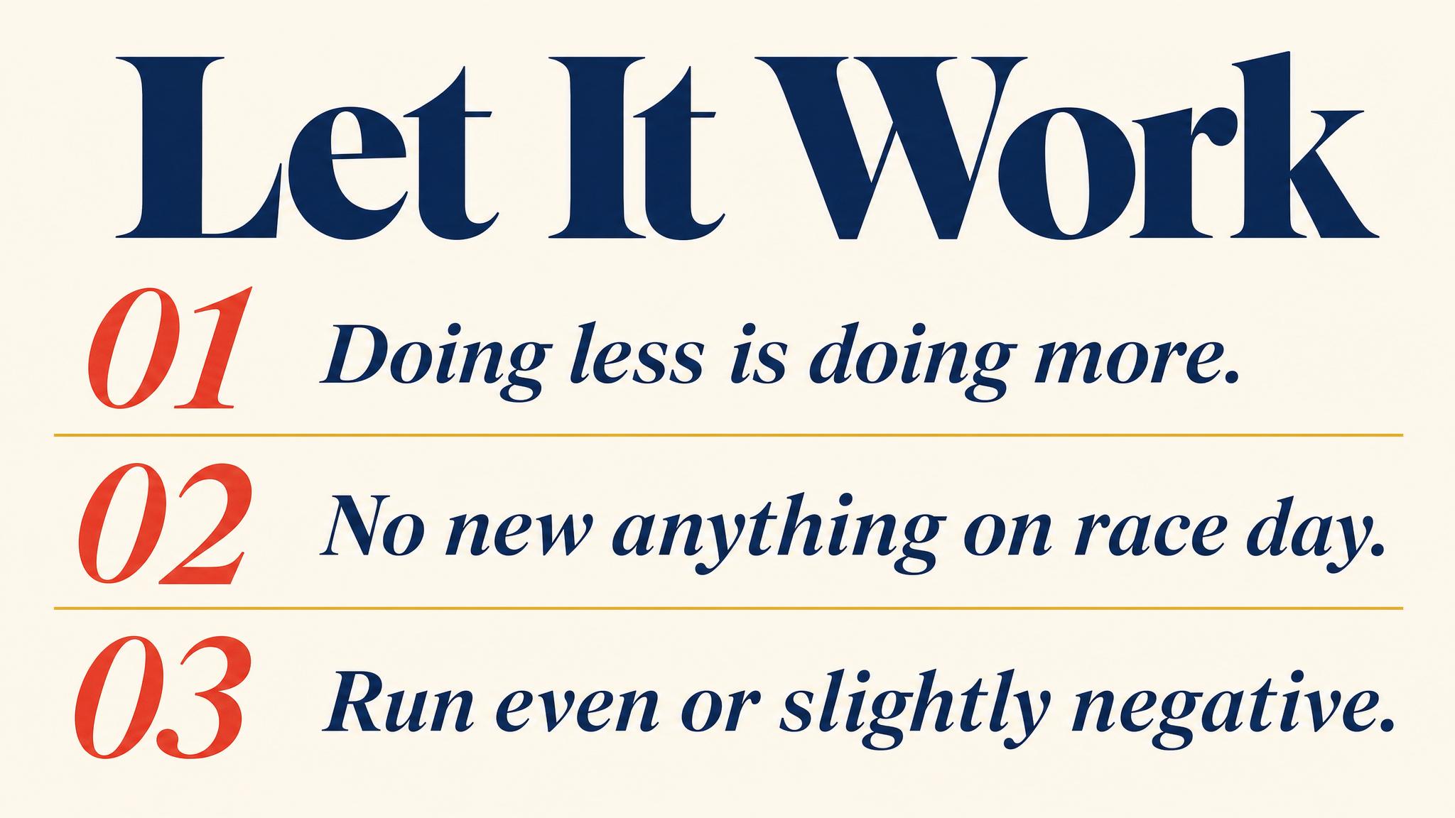 Takeaways — let it work