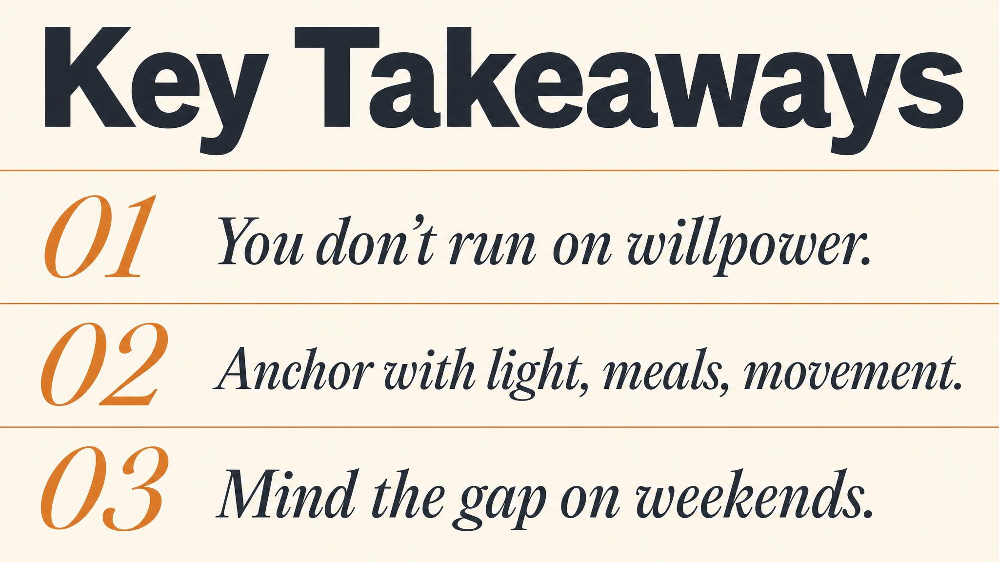 Key takeaways