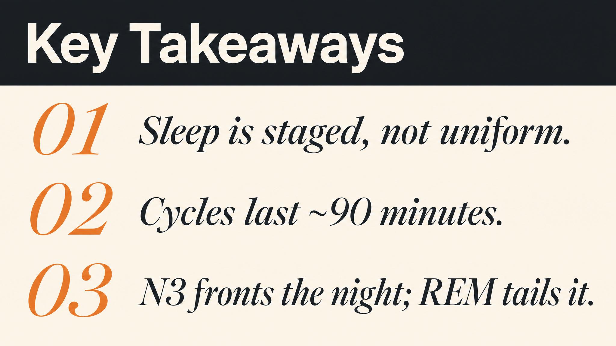 Key takeaways