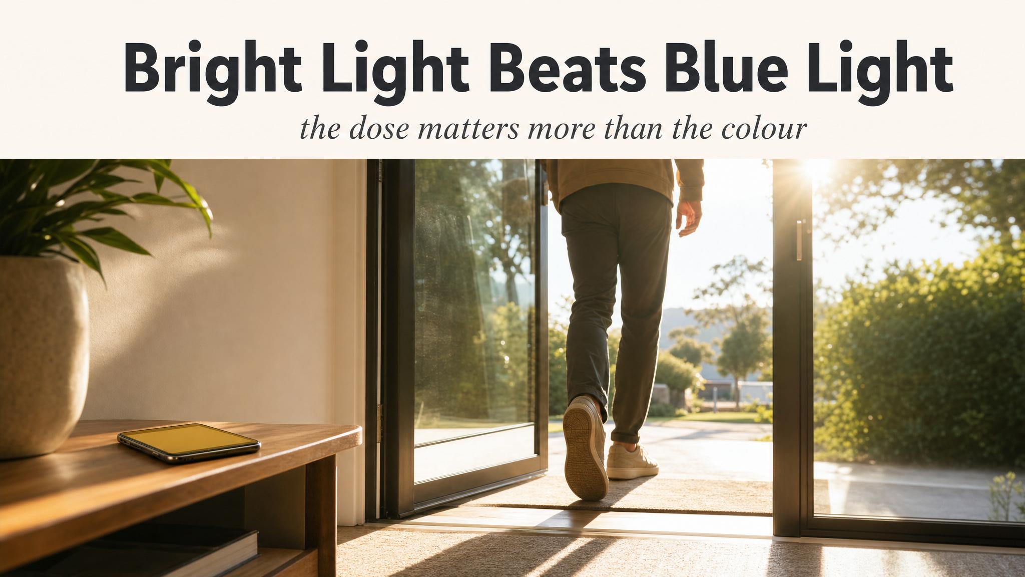 Big idea — Bright light beats blue light