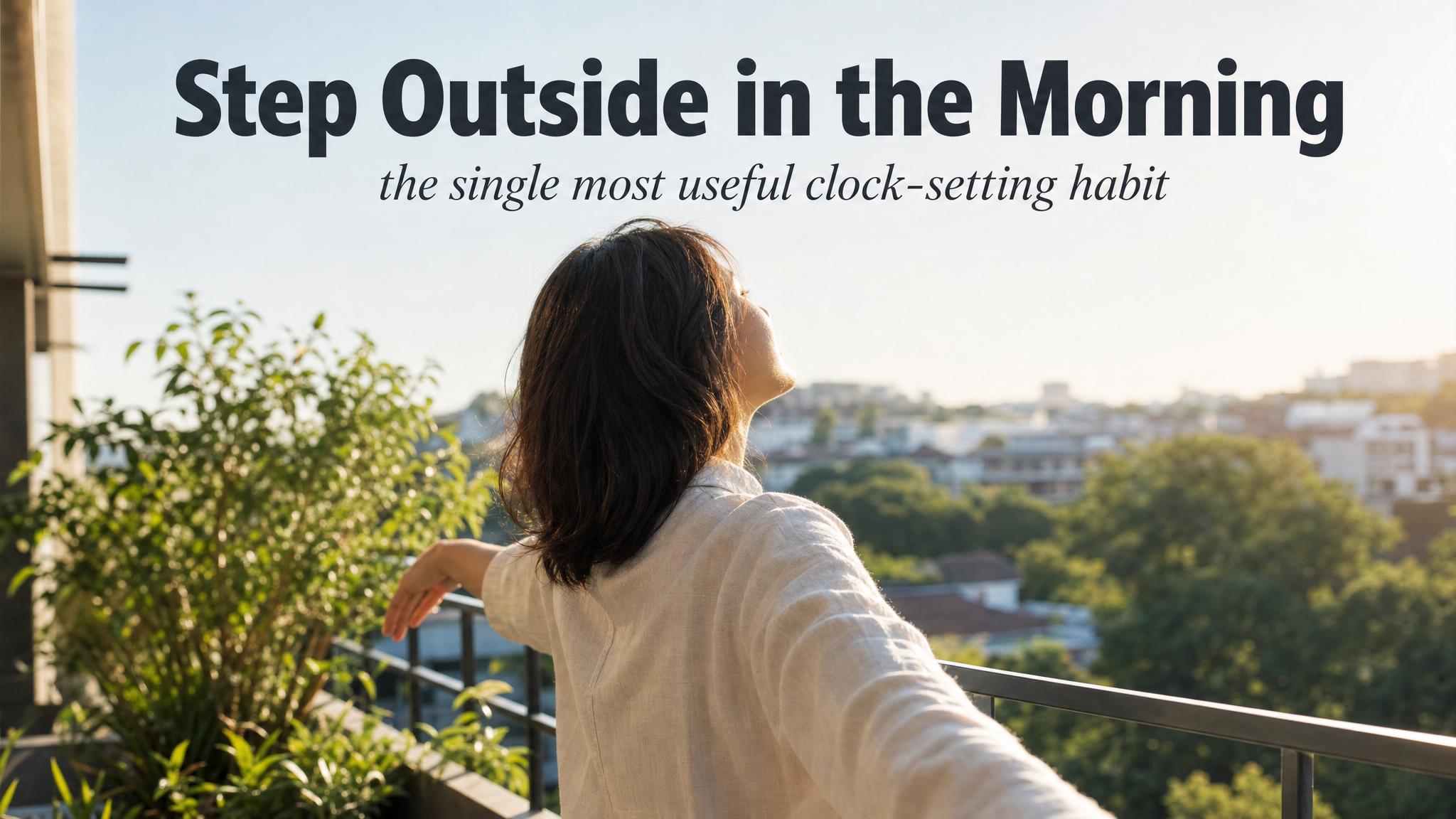 Big idea — Step outside in the morning