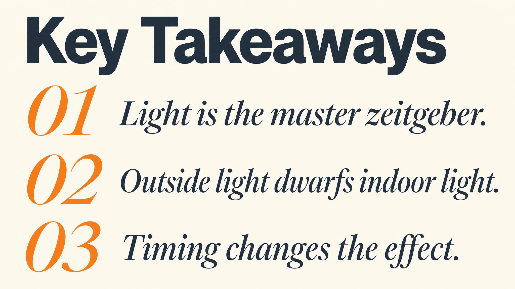 Key takeaways