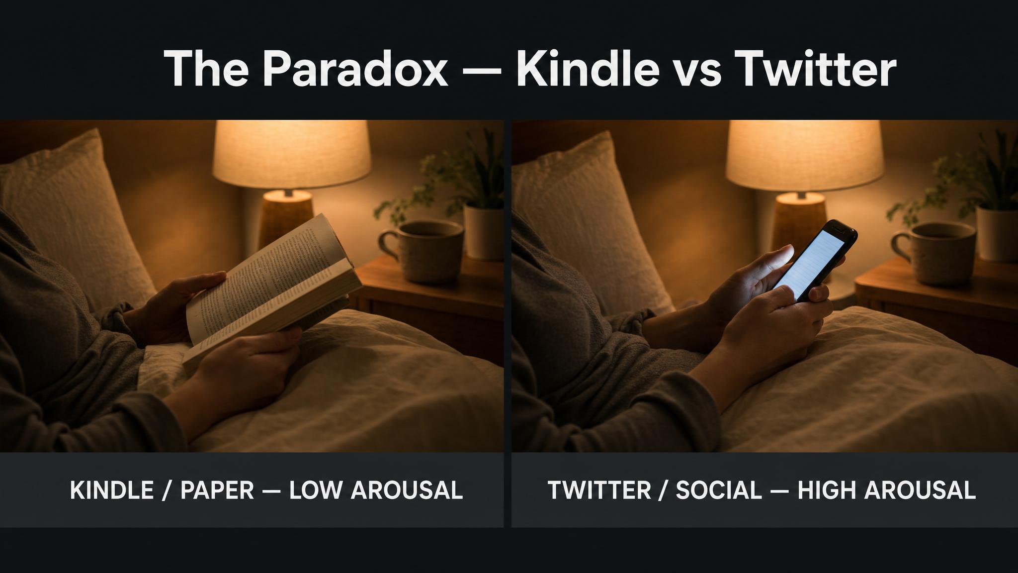 The paradox — Kindle vs Twitter